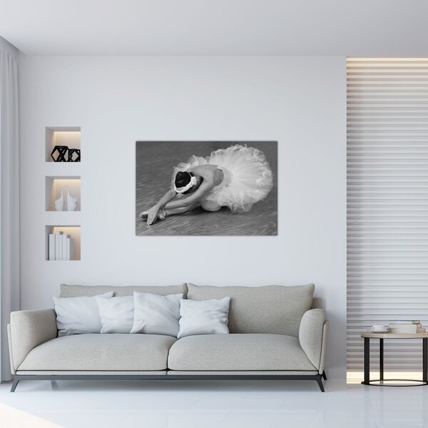Kép - Balerina, fekete-fehér (90x60 cm)