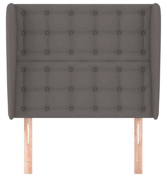 VidaXL Szürke Ágyfejtámla Szárnyakkal - 93x23x118/128cm