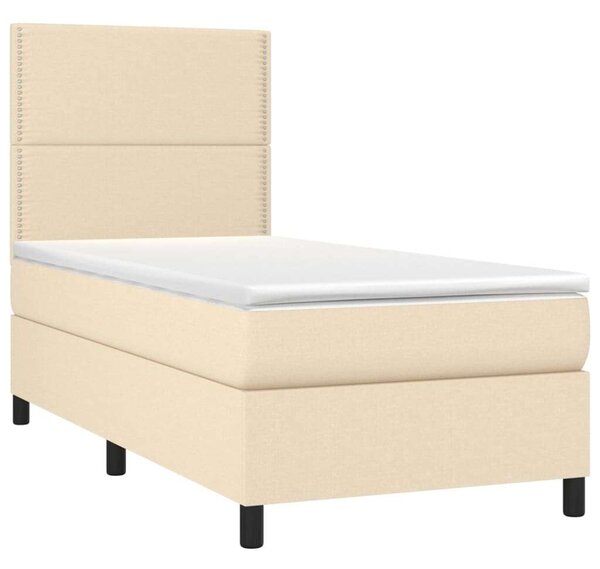 VidaXL LED-es Ágy - Rugós Matraccal - 90x200 cm