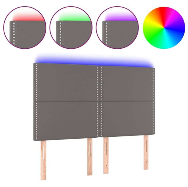 LED-es Fejtámla - Műbőr - 144x128cm