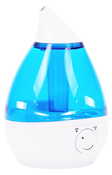 KONDELA Ultrahangos aroma diffúzor/párásító, kék/fehér, SAXO