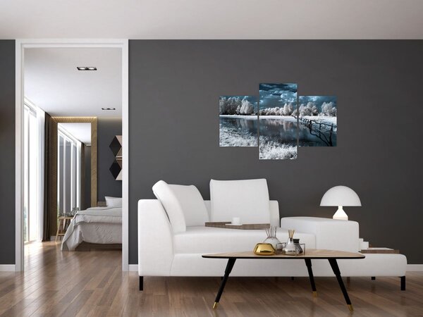 Kép - Fagyott táj (90x60 cm)