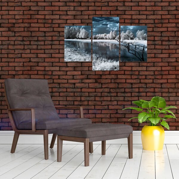 Kép - Fagyott táj (90x60 cm)
