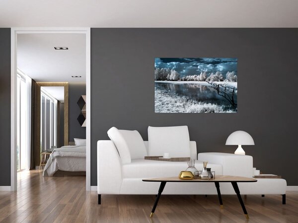 Kép - Fagyott táj (90x60 cm)