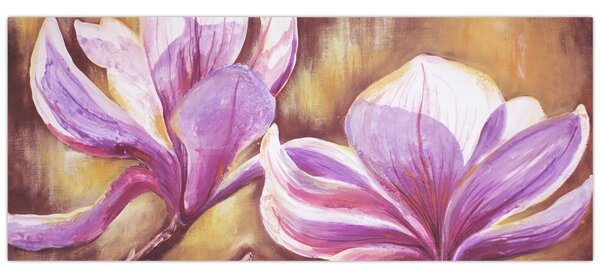 Kép - Magnólia virágok (120x50 cm)