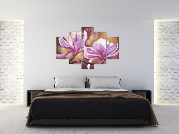 Kép - Magnólia virágok (150x105 cm)