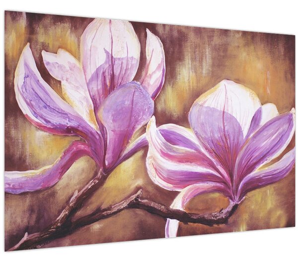 Kép - Magnólia virágok (90x60 cm)