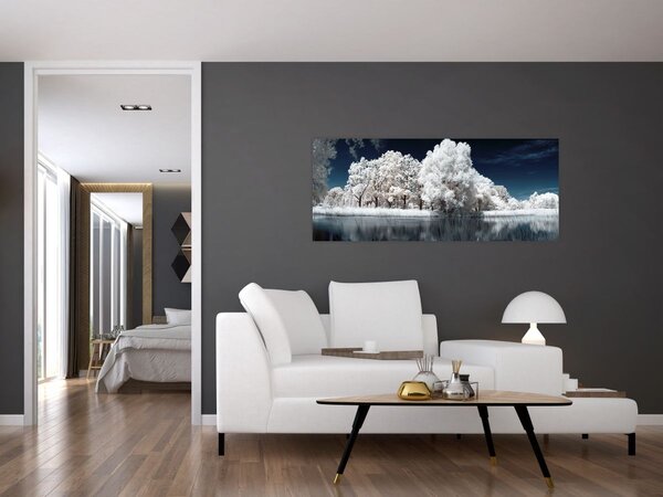 Kép - Hófehér fák (120x50 cm)
