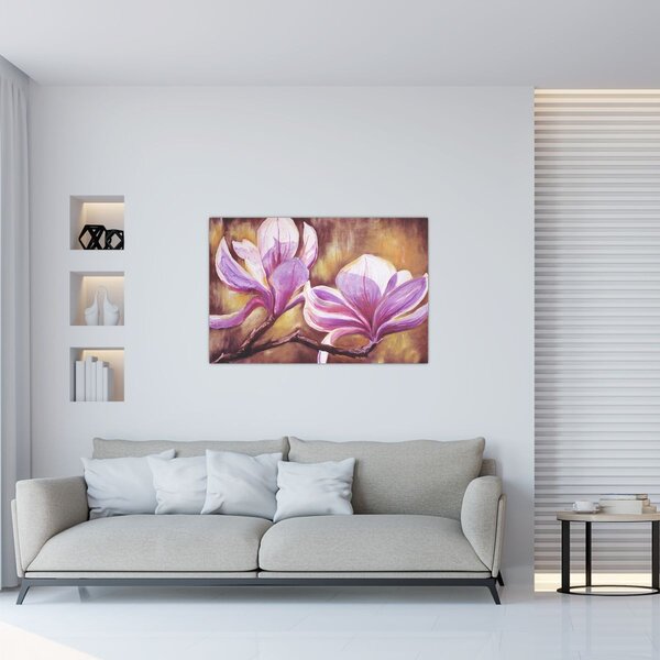Kép - Magnólia virágok (90x60 cm)