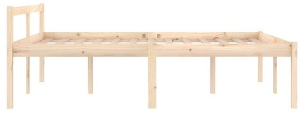 VidaXL tömör fenyőfa ágy időseknek 140 x 190 cm