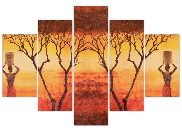 Kép - afrikai szavanna (150x105 cm)