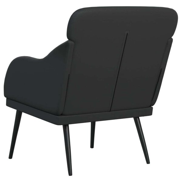 VidaXL fekete műbőr fotel 63 x 76 x 80 cm