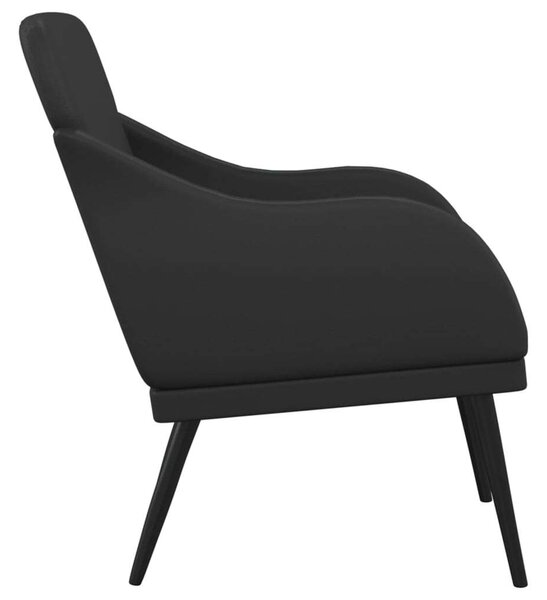 VidaXL fekete műbőr fotel 63 x 76 x 80 cm
