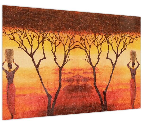 Kép - afrikai szavanna (90x60 cm)