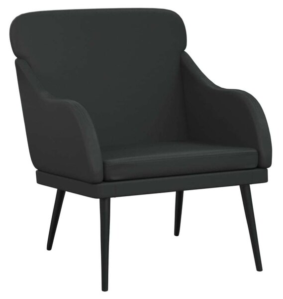 VidaXL fekete műbőr fotel 63 x 76 x 80 cm