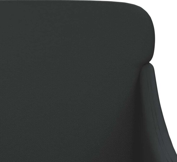 VidaXL fekete műbőr fotel 63 x 76 x 80 cm