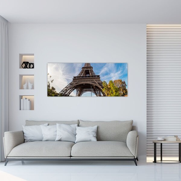 Kép - Eiffel-torony színes (120x50 cm)