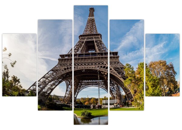 Kép - Eiffel-torony színes (150x105 cm)