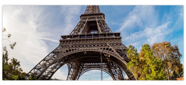 Kép - Eiffel-torony színes (120x50 cm)