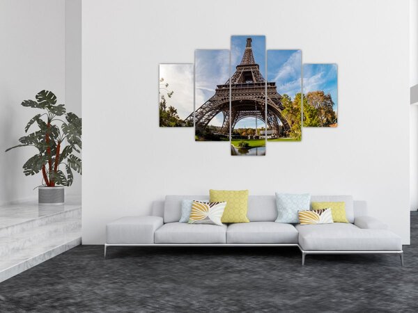 Kép - Eiffel-torony színes (150x105 cm)