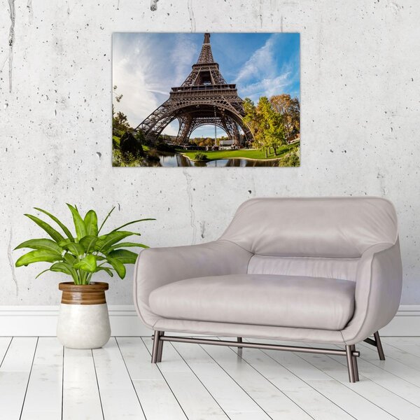 Kép - Eiffel-torony színes (70x50 cm)