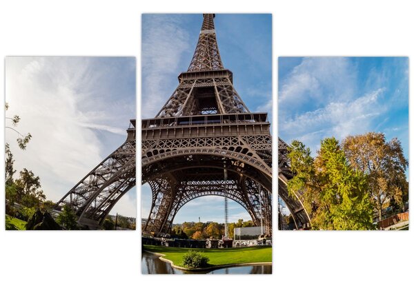 Kép - Eiffel-torony színes (90x60 cm)