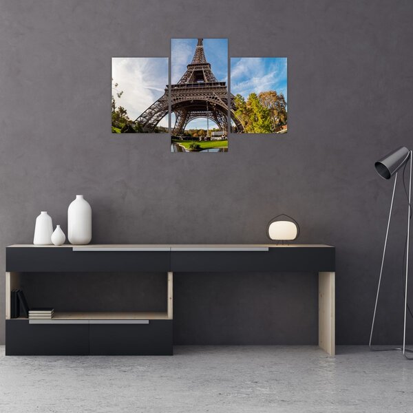 Kép - Eiffel-torony színes (90x60 cm)