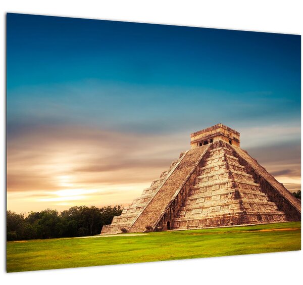 A híres maja emlékmű képe (70x50 cm)