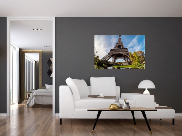Kép - Eiffel-torony színes (90x60 cm)