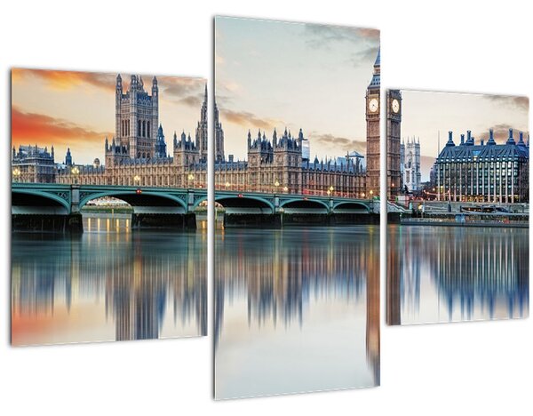 Kép - a Parlament londoni házai (90x60 cm)