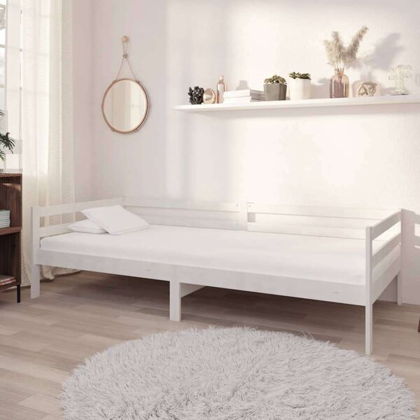 VidaXL Fehér Fenyőfa Kanapéágy - 90x200 cm
