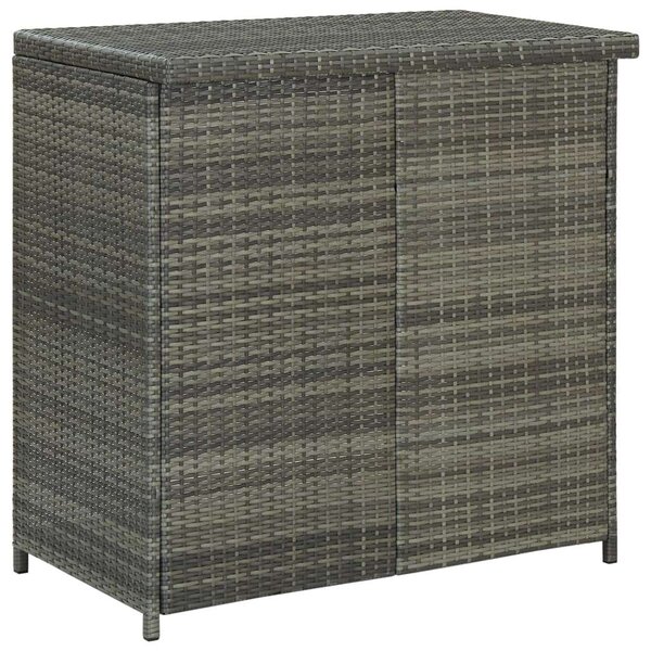 VidaXL 3 részes szürke polyrattan bárszett