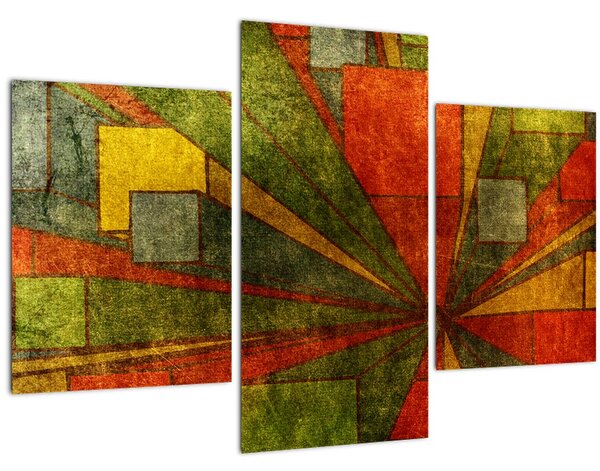 A geometriai absztrakció képe (90x60 cm)