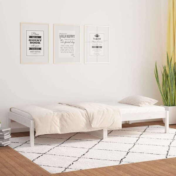 VidaXL fehér tömör fenyőfa kanapéágy 80 x 200 cm