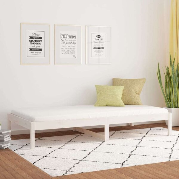 VidaXL fehér tömör fenyőfa kanapéágy 80 x 200 cm