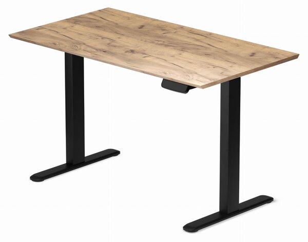 Profi elektromosan állítható magasságú íróasztal 120x67cm Craft tölgy | Dupla motor - Memória - USB - Nagy teherbírás | LVN System Control Pro