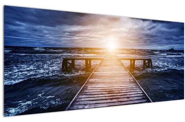 A móló képe nappal (120x50 cm)