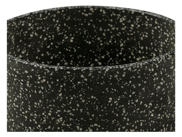 Terrazzo 2 db sötétszürke virágcserép - Bonami Selection