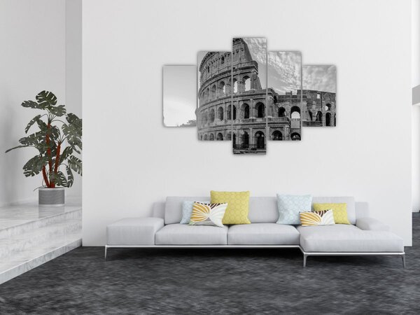 Kép - Colosseum Rómában, fekete-fehér (150x105 cm)
