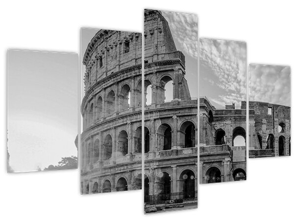 Kép - Colosseum Rómában, fekete-fehér (150x105 cm)