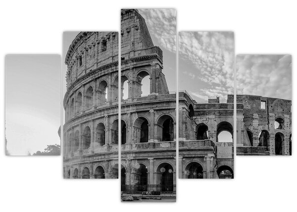 Kép - Colosseum Rómában, fekete-fehér (150x105 cm)