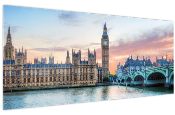 Kép - London pasztell színekben (120x50 cm)