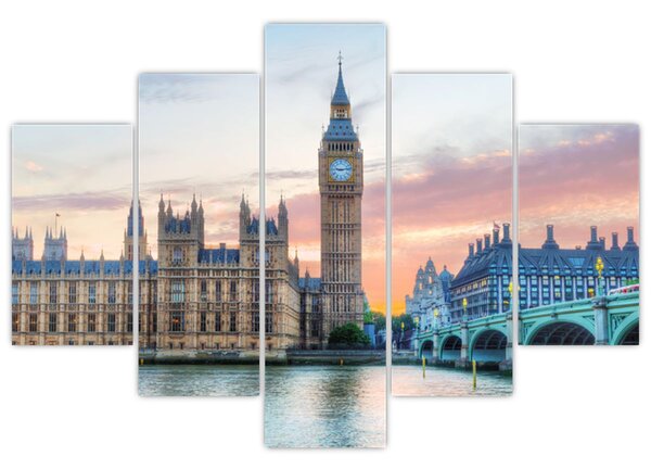Kép - London pasztell színekben (150x105 cm)