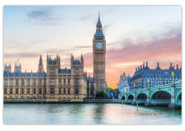 Kép - London pasztell színekben (90x60 cm)