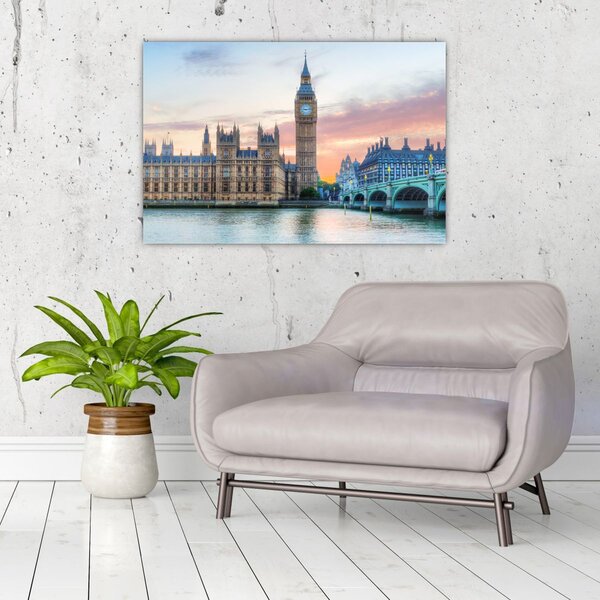 Kép - London pasztell színekben (90x60 cm)