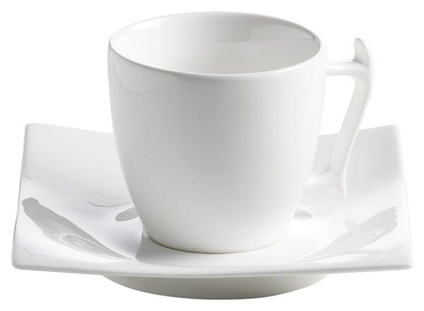 Motion fehér porcelán csésze és csészealj, 100 ml - Maxwell & Williams