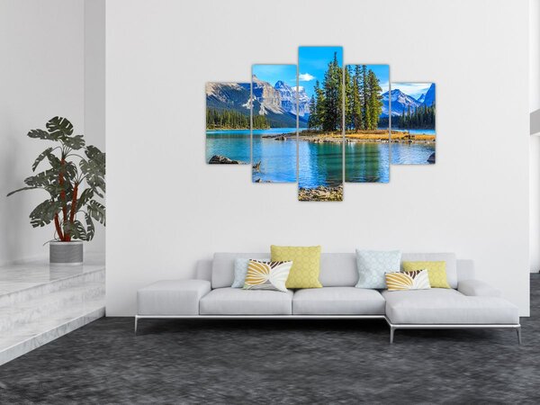 Kép - Hegyvidéki táj folyóval (150x105 cm)