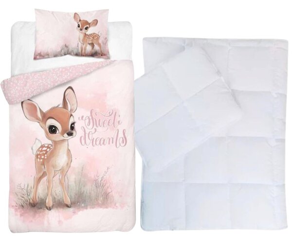 Őzikés ovis ágynemű szett (sweet dreams)