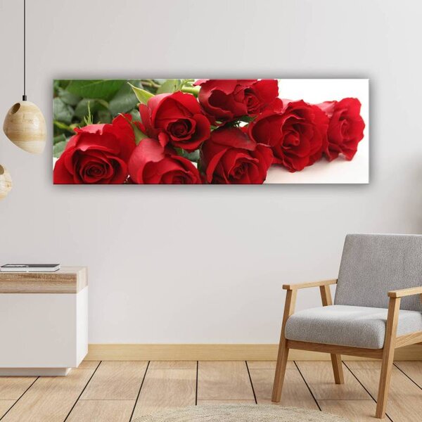 70x40 cm - Vörös rózsák álma vászonkép