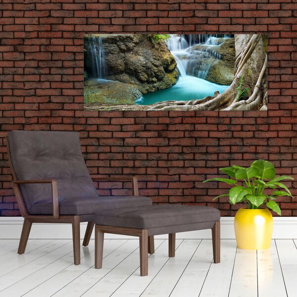 Kép - Folyó vízesésekkel (120x50 cm)